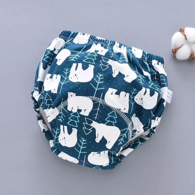 Baby Unisex Potty Training Reusable Pants (Breathable/Washable)