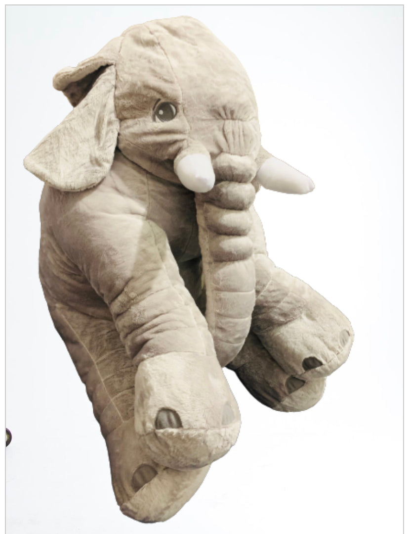 Giant Elephant Plush Pillow Toy for Baby Sleeping/ Back Cushion 60CM/80CM