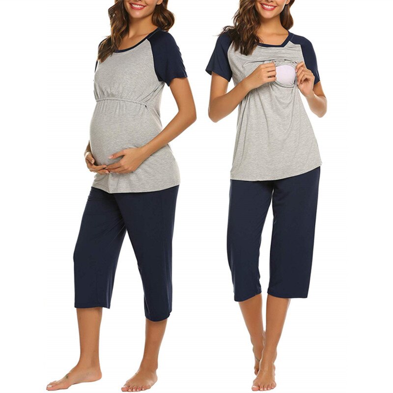 Short Sleeve Pregnant Woman Pajamas