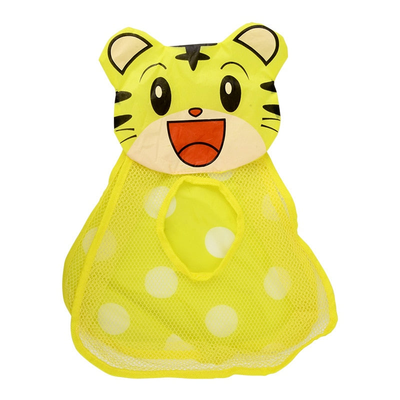 Baby Bath Toys Cute Duck Mesh Net Toy Storage Bag Strong With Suction Cups Bath Game Bag Bathroom Organizer Water Toys For Kids