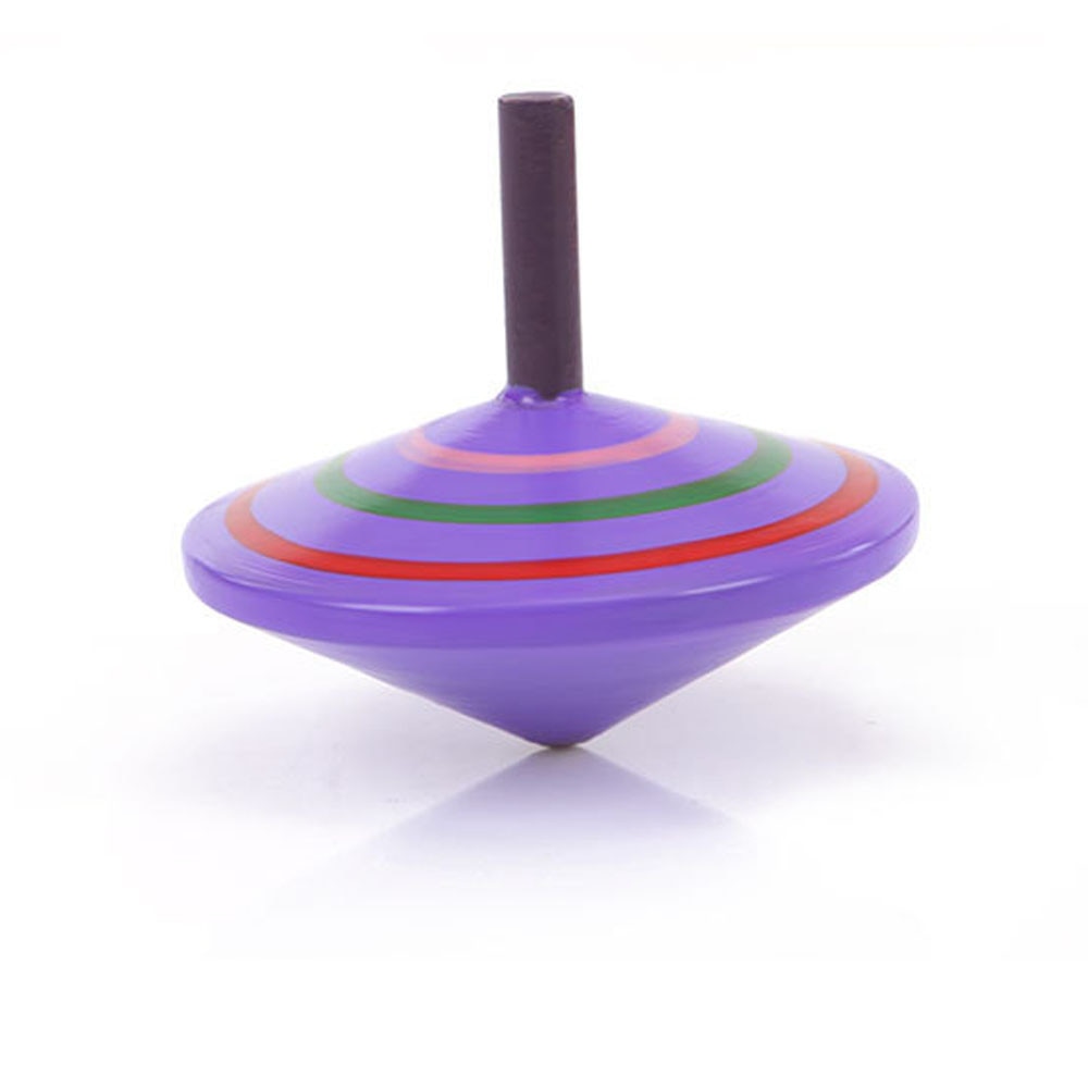 Novelty Wooden Colorful Spinning Top