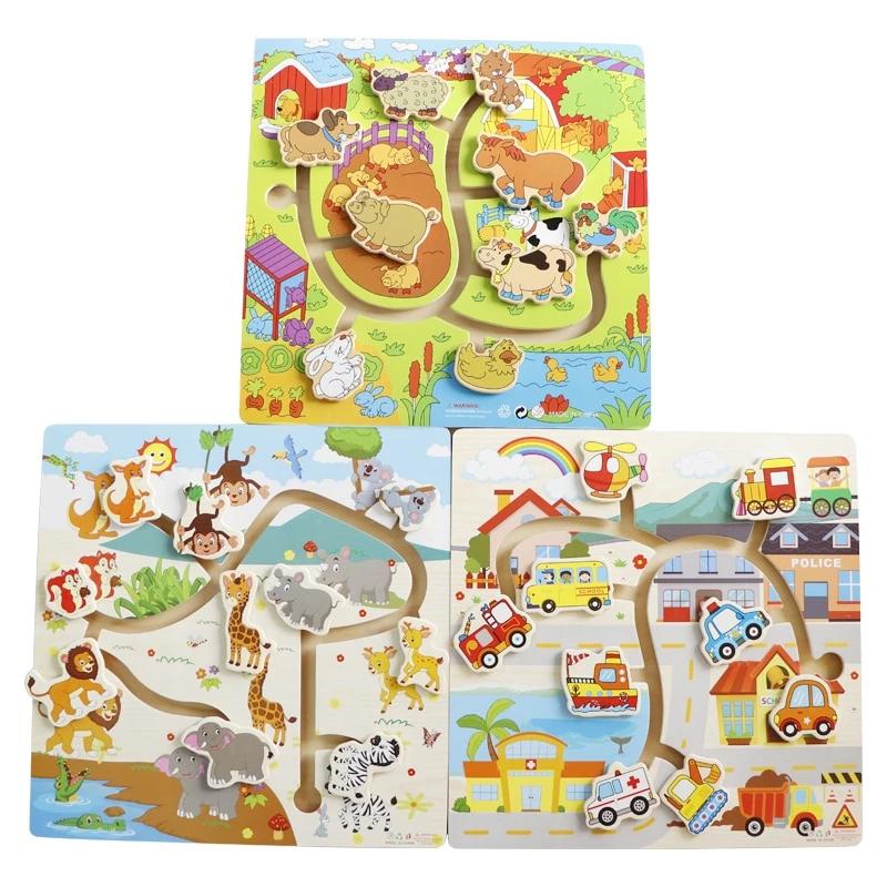 Mookids farm, forest, traffic maze early learning toys