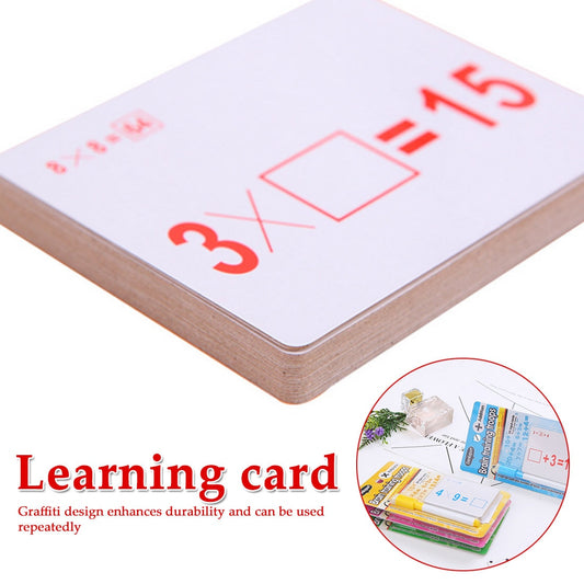 Mathematics Flash Card with Erasable Pen