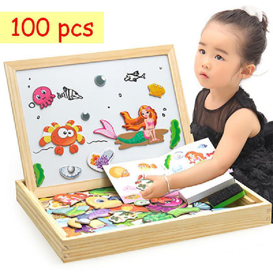 Wooden Magnetic Jigsaw Game