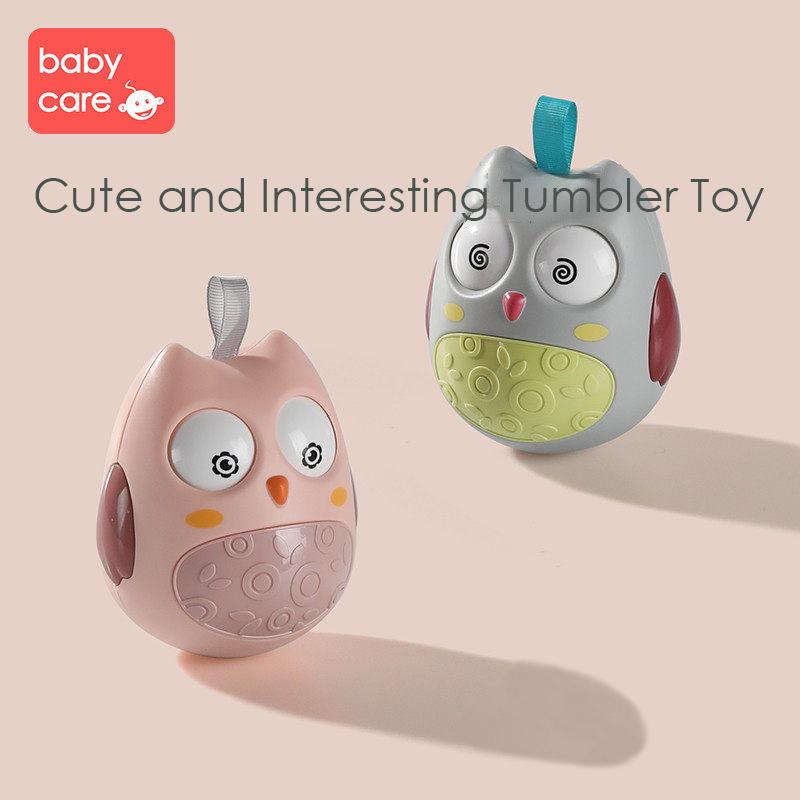 Cute Baby Rattles Tumbler Roly-Poly Owl Cartoon Toy