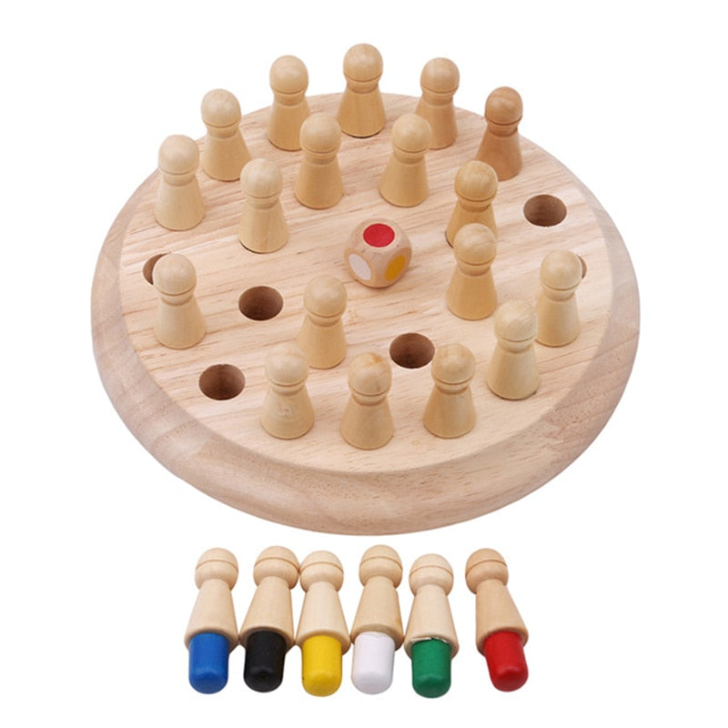 Kids Wooden Memory Match Stick Chess