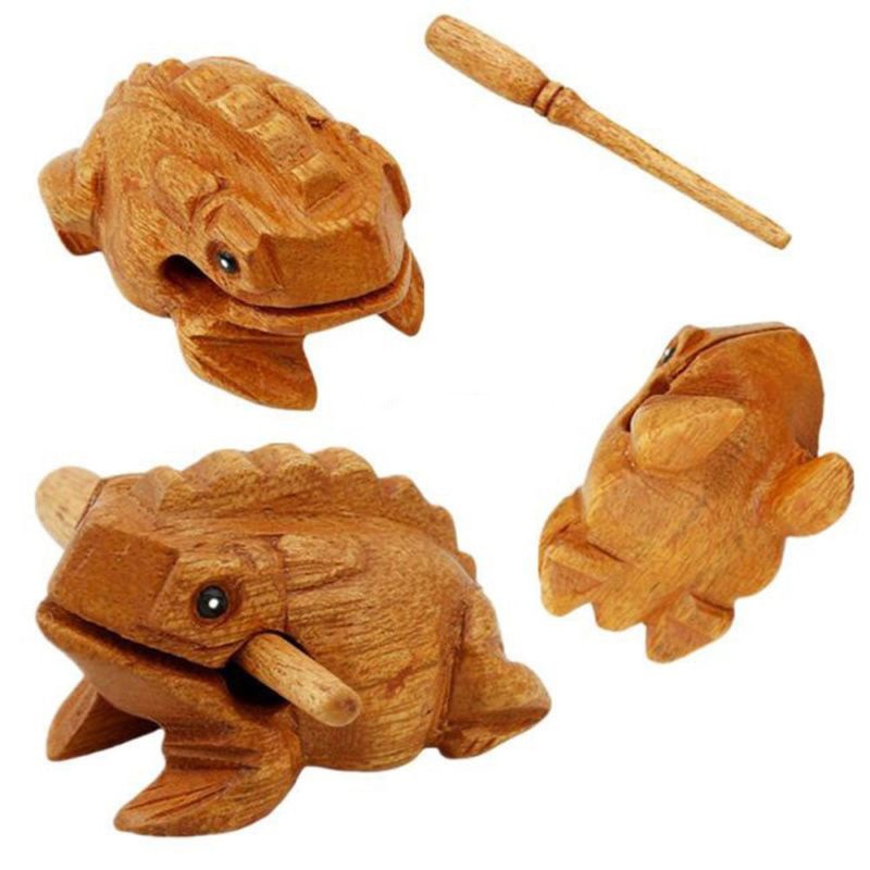 Wooden Lucky Frog Toy Animal