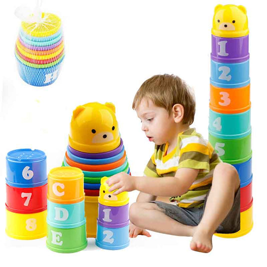 Educational Baby Toys Letters Foldind Stack Cup