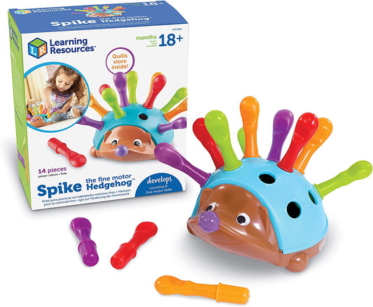 Learning Resources Spike The Fine Motor Hedgehog, Sensory, Fine Motor Toy, Hedgehog Toys for Toddler, for Kids, Ages 18 Months+